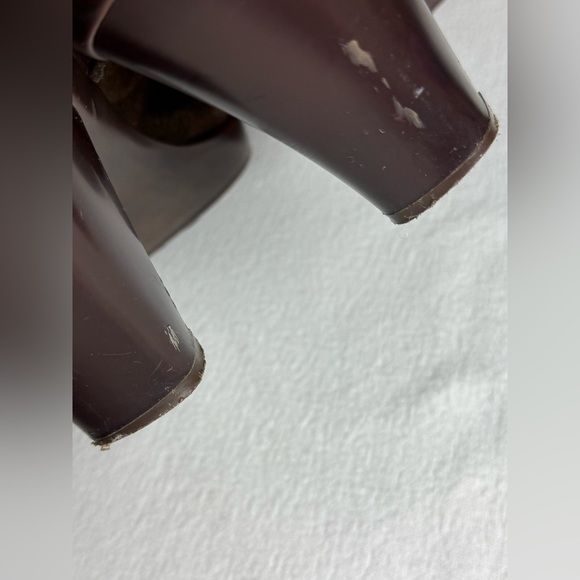 UGG Isabella Brown Suede leather Sherling Slip-On buckle clog loafers block heel - Picture 8 of 8